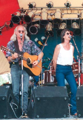 Gerry Griffin and his mate, manager and backup singer Heather.