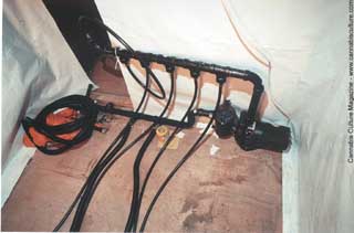 A small, inexpensive pump in the corner...
