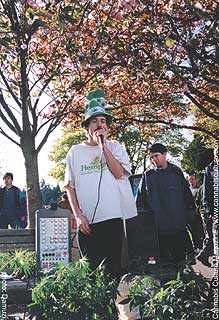 David Malmo-Levine: addressing the masses in Vancouver.