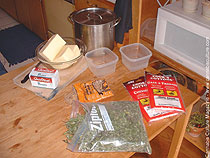 Ingedients and supplies