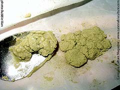 Pure resinous bubblehash ready to be prepared and smoked