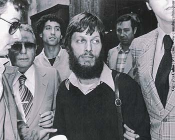 TRP Secretary Jean Fabre being arrested for giving away joints: Oct 5, 79