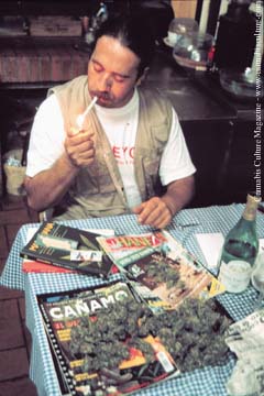Known as Sr Ja Ja, this Spanish grower enjoys the buds of his labour
