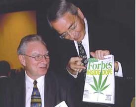Vancouver mayor Larry Campbell and former mayor Philip Owen