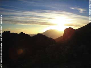 Sunrise on the mountains