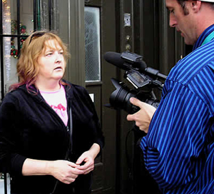 Cathy Smith speaks to cameras