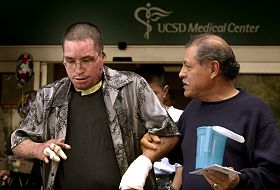 Leaving the hospital in 2004