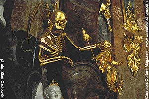 The golden skeleton of Atkopos.